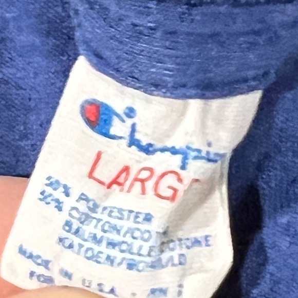 Vintage Rutledge College Blue Single Stitch Crewneck Champion Tshirt - Picture 4 of 4